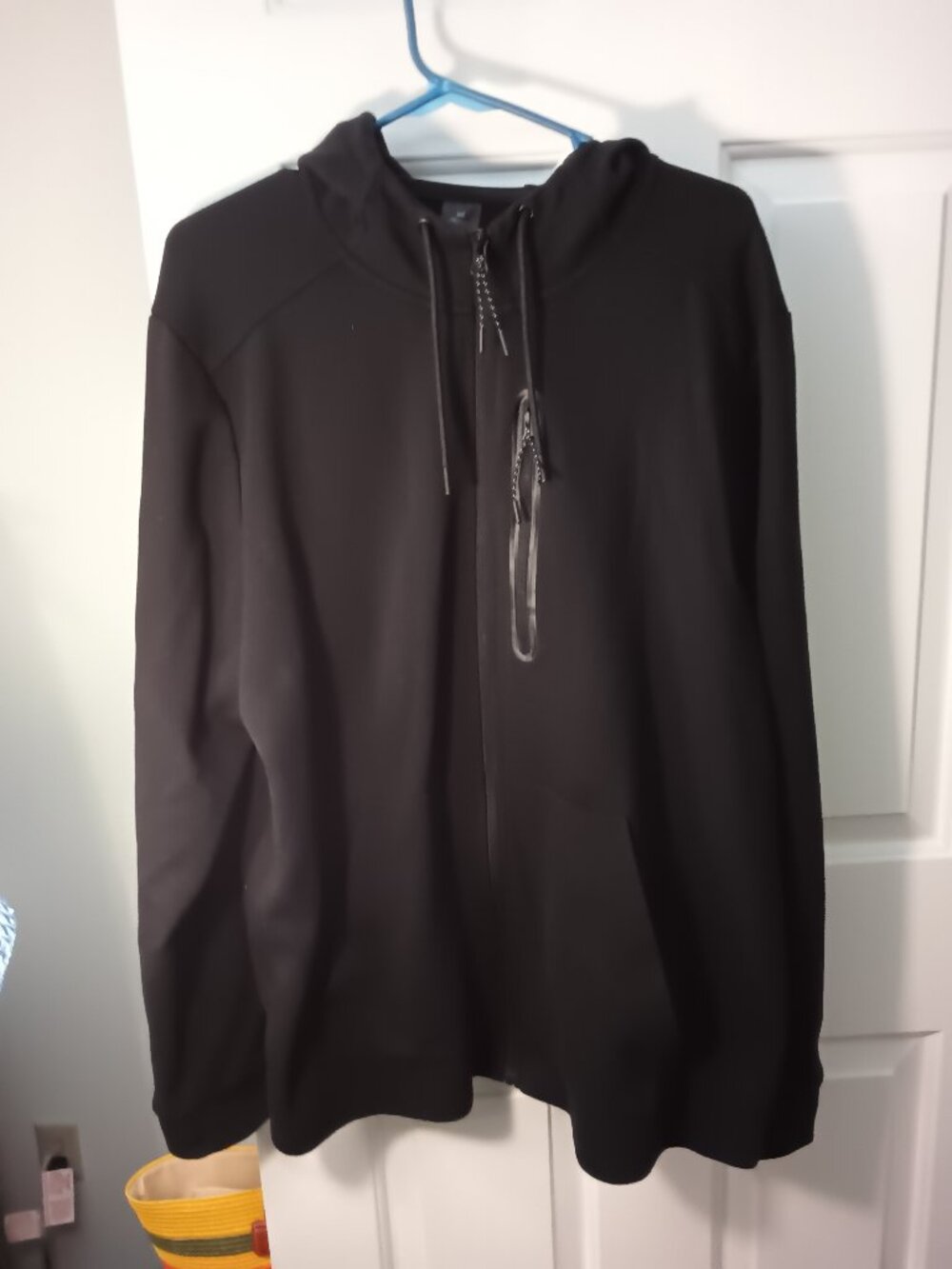 Men's Black Performance Hooded Jacket